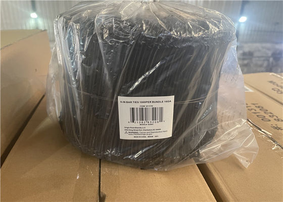 16ga / 17ga Black Annealed Wire 6 Inch 8 Inch Double Loop Buckle