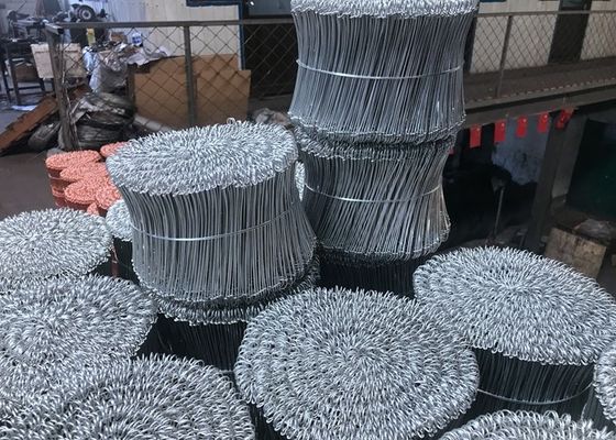 ISO9001 BWG8 1.6mm Galvanized Double Loop Wire Ties