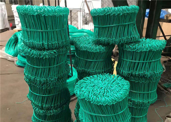 BWG8 Pvc Coated / Galvanized Double Loop Rebar Tie Wire