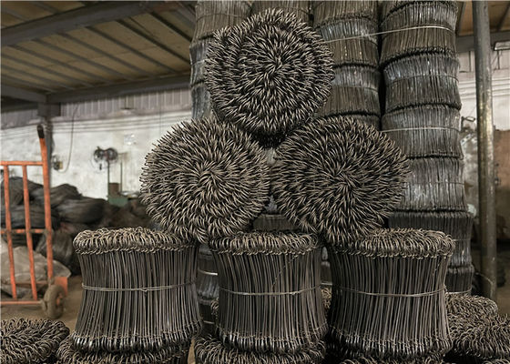 17 Ga Q195 Low Carbon Steel Double Loop Rebar Tie Wire 1000pcs / Bundle